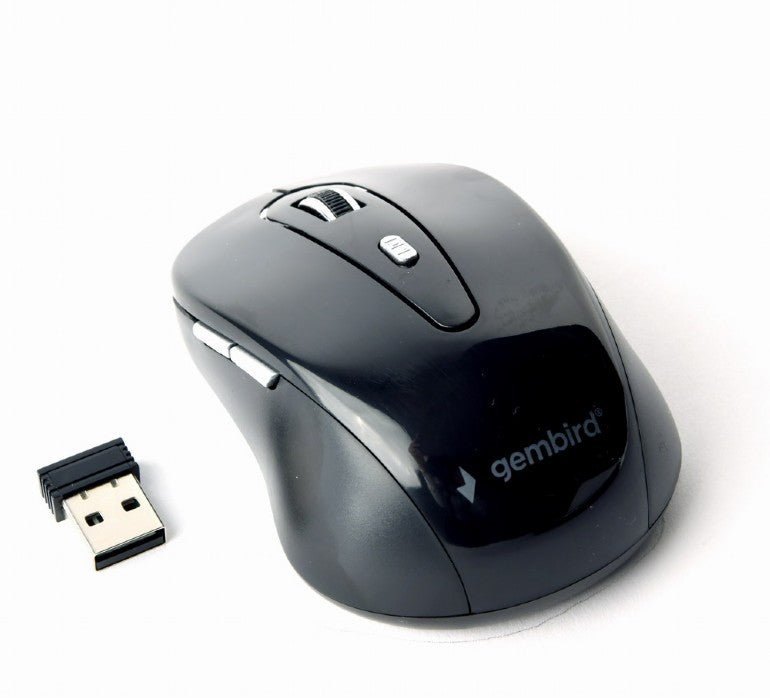 MOUSE GEMBIRD, PC sau NB, wireless, 2.4GHz, optic, 1600 dpi, butoane/scroll 6/1, , negru, "MUSW-6B-01"