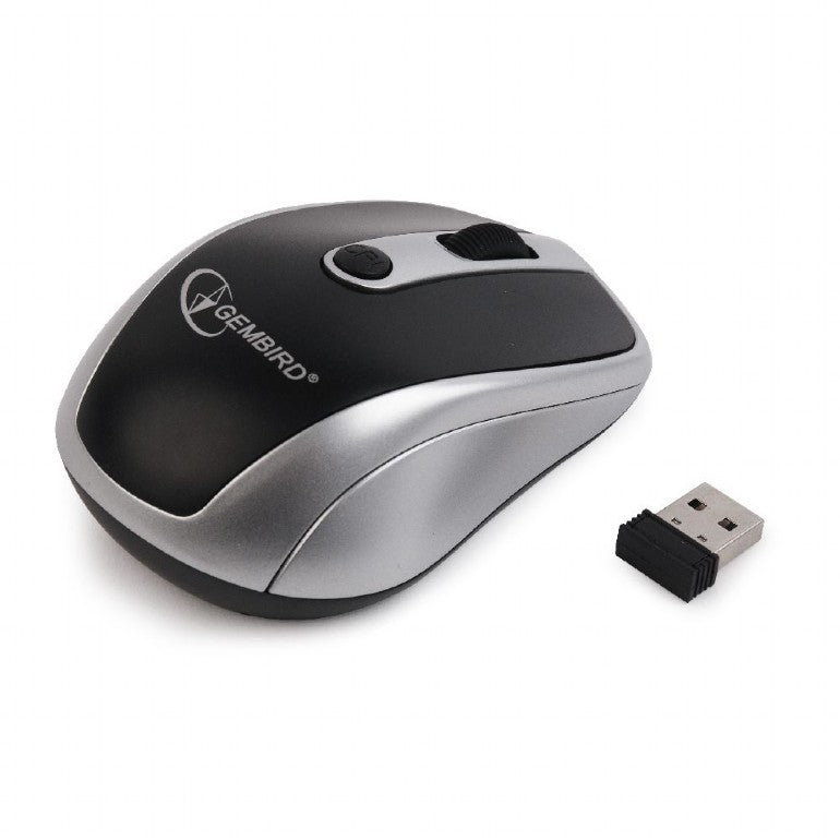 MOUSE GEMBIRD, PC sau NB, wireless, 2.4GHz, optic, 1600 dpi, butoane/scroll 6/1, , negru / gri, "MUSW-6B-02-BG"