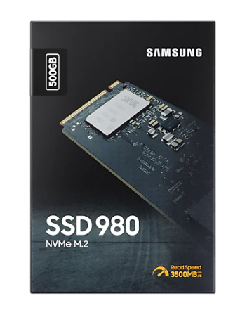 SSD SAMSUNG, 980, 500GB, M.2, PCIe Gen3.0 x4, V-Nand 3bit MLC, R/W: 3100 MB/s/2600 MB/s "MZ-V8V500BW"