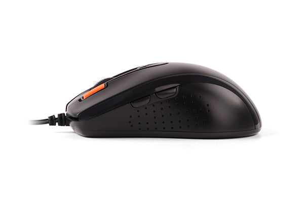 MOUSE A4tech, PC sau NB, cu fir, USB, optic, 1600 dpi, butoane/scroll 7/1, buton selectare viteza, negru, "N-70FX-BK"