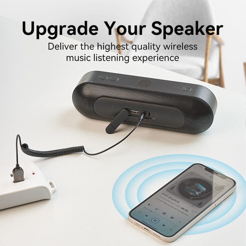 ACCESORII AUTO Vention USB Car Bluetooth5.0 Audio Receiver With Coiled Cable 1.5M Gray Zinc Alloy Type, 