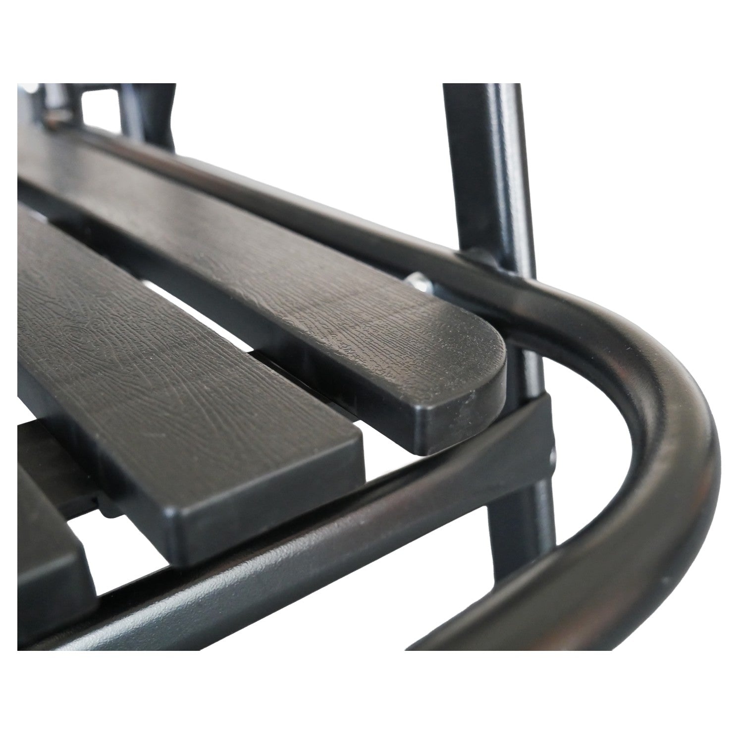 Scaun gradina pliabil cu cadru metalic si sezut PP, maxim 110 kg, 63x55x90 cm, negru