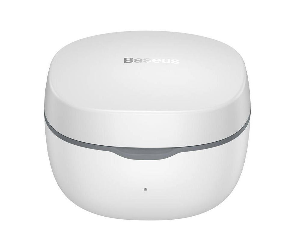 CASTI Baseus Encok WM01, true wireless, intraauriculare - butoni, pt smartphone, microfon pe casca, conectare prin Bluetooth 5.0, alb "NGTW240002" - 6932172611941