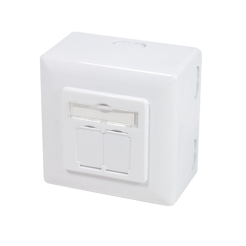 PRIZA RJ-45 aplicabila cu 2 iesiri | PRIZA RJ-45 incastrabila cu 2 iesiri LOGILINK pt. cablu FTP, Cat6, Krone (LSA) x 2 | RJ-45 (M) x 2, ecranat, plastic cu metal, 1 buc, "NP0039A"