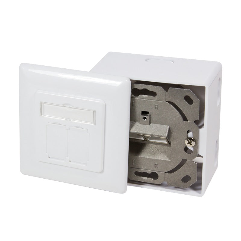 PRIZA RJ-45 aplicabila cu 2 iesiri | PRIZA RJ-45 incastrabila cu 2 iesiri LOGILINK pt. cablu FTP, Cat6, Krone (LSA) x 2 | RJ-45 (M) x 2, ecranat, plastic cu metal, 1 buc, "NP0039A"