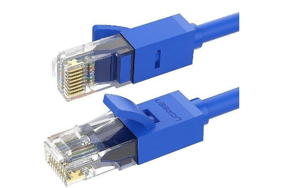 PATCH CORD UTP Ugreen Cat6, "NW102" fire din cupru, viteza maxima 1 Gbps, 5m, albastru "11204" - 6957303882045