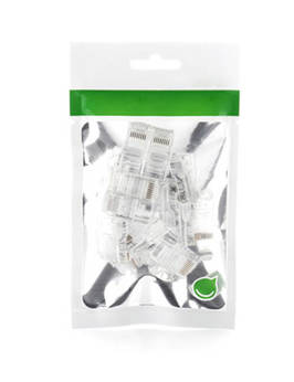 MUFA RJ-45 Ugreen, "NW110" pt. cablu UTP, Cat5e, RJ-45 (T), plastic, 100 buc, "50246" - 6957303852468