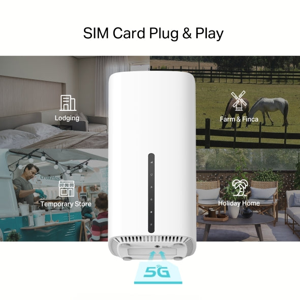 ROUTER TP-LINK, 5G AX1800 Dual Band, 1 × Gigabit LAN/WAN, 2 × Gigabit LAN, 1 × Nano SIM, 2.4 / 5Ghz dual band,"Archer NX200"