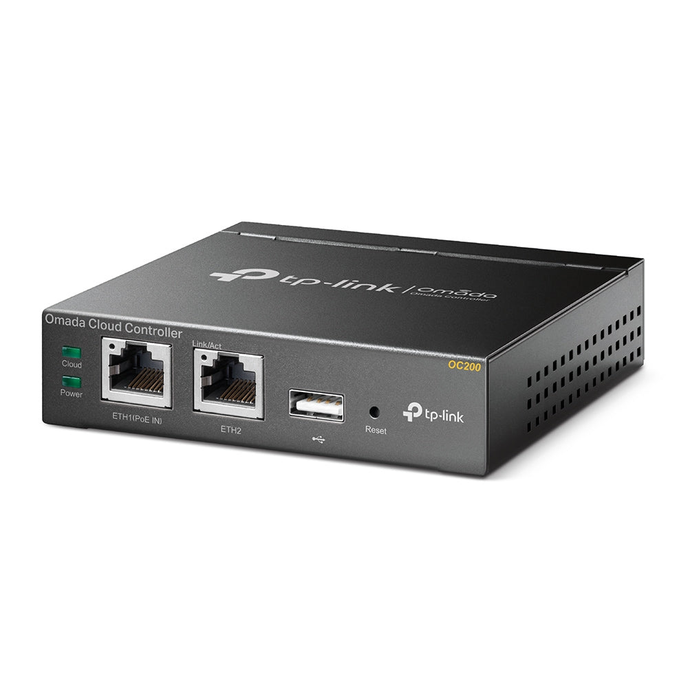 CONTROLLER TP-LINK wireless cloud controler, 2 x 10/100 LAN ports, 1 x USB 2.0, 1 x Mirco-USB, PoE 802.3af or Micro-USB Power Adapter "OC200"