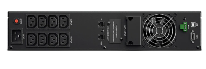 UPS CYBER POWER Online dubla conversie cu Sinusoida Pura, rack 2U, 2000VA/1800W Rack/Tower 2U 8x IEC C13, "OLS2000ERT2U"