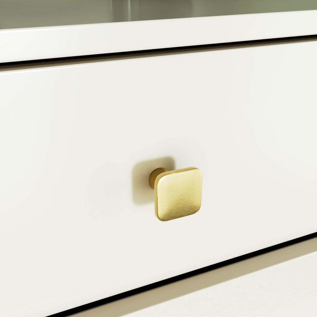 Comoda MOBI K-05, 5 sertare, 60x37x89 cm, casmir cu detalii aurii