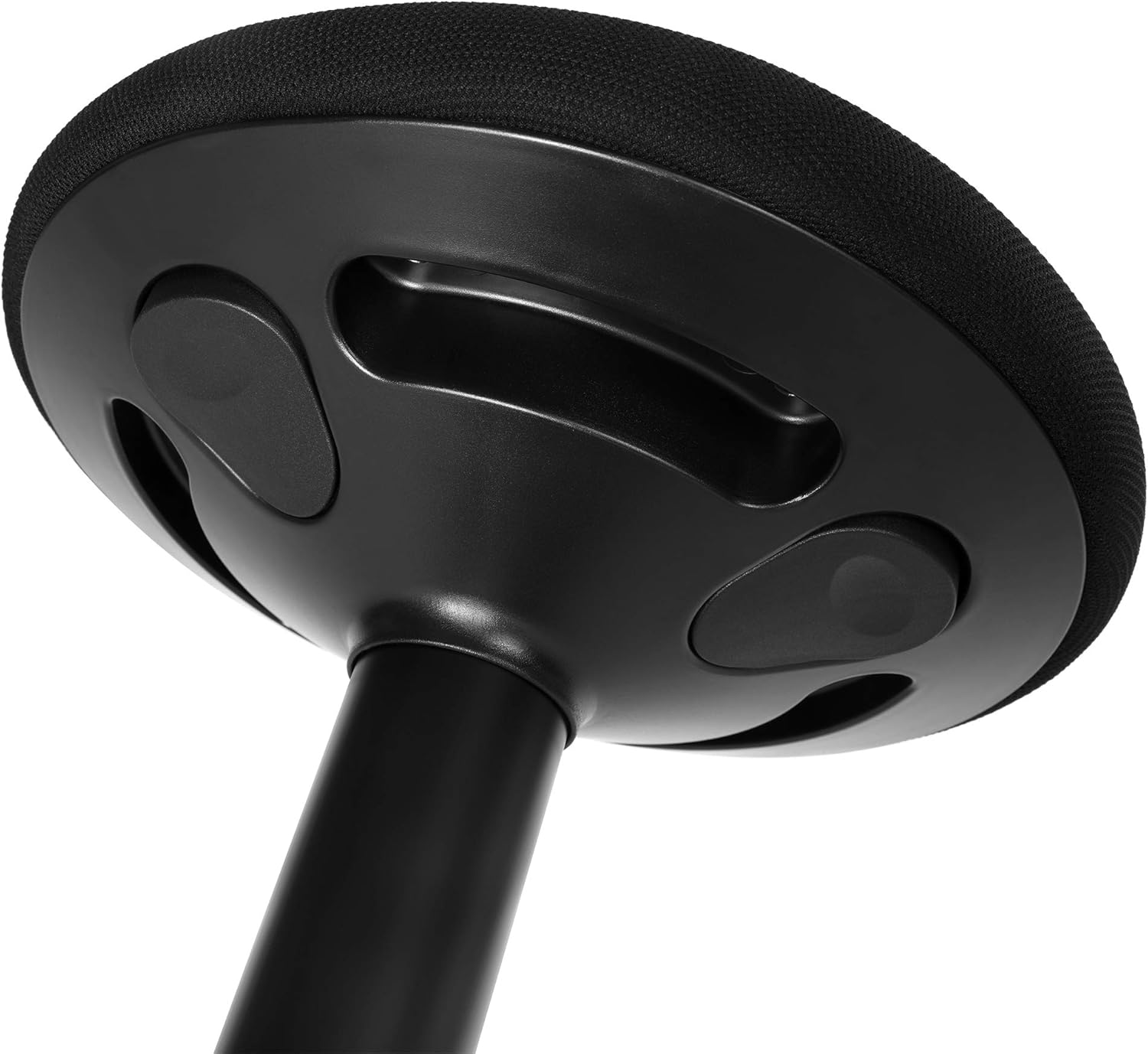 SONGMICS Taburet birou ergonomic, inclinare multidirectionala, rotativ 360°, reglabil pe inaltime 56-81 cm, negru