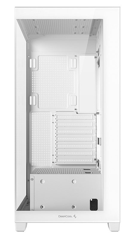 CARCASA DeepCool "CG580", middle tower, gaming, fara sursa, suporta 10xfan, USB 3.2 gen1 x 2, audio+mic, 7 sloturi expansiune, alb, "R-CG580-WHNDA0-G-1"