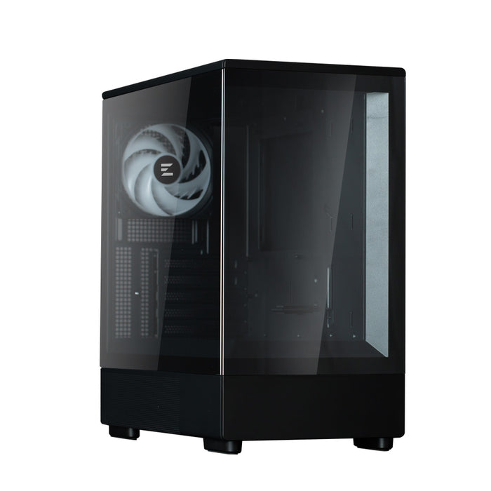 CARCASA Zalman "P10", mini tower, gaming, fara sursa, suporta 7xfan, 1xfan inclus, USB 3.1 gen1 x 1, USB Type-C, audio+mic, 5