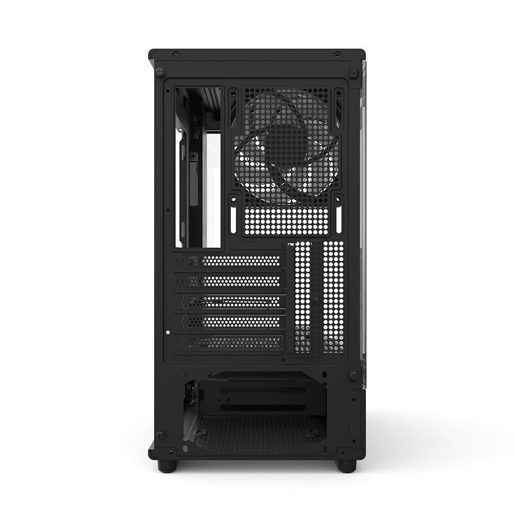 CARCASA Zalman "P10", mini tower, gaming, fara sursa, suporta 7xfan, 1xfan inclus, USB 3.1 gen1 x 1, USB Type-C, audio+mic, 5 sloturi expansiune, negru, "P10 Black"