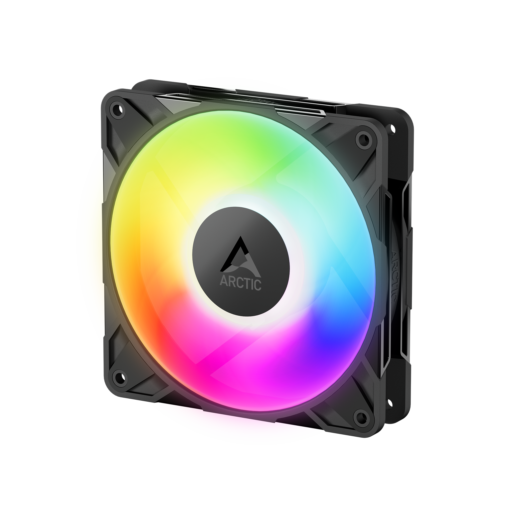 Ventilator Arctic "P12 Pro A-RGB", 120mm, 600 - 3000 RPM, FDB, 77 cfm, 4-Pin A-RGB Plug + 4-Pin Socket, negru, "ACFAN00309A" - 4895265000119