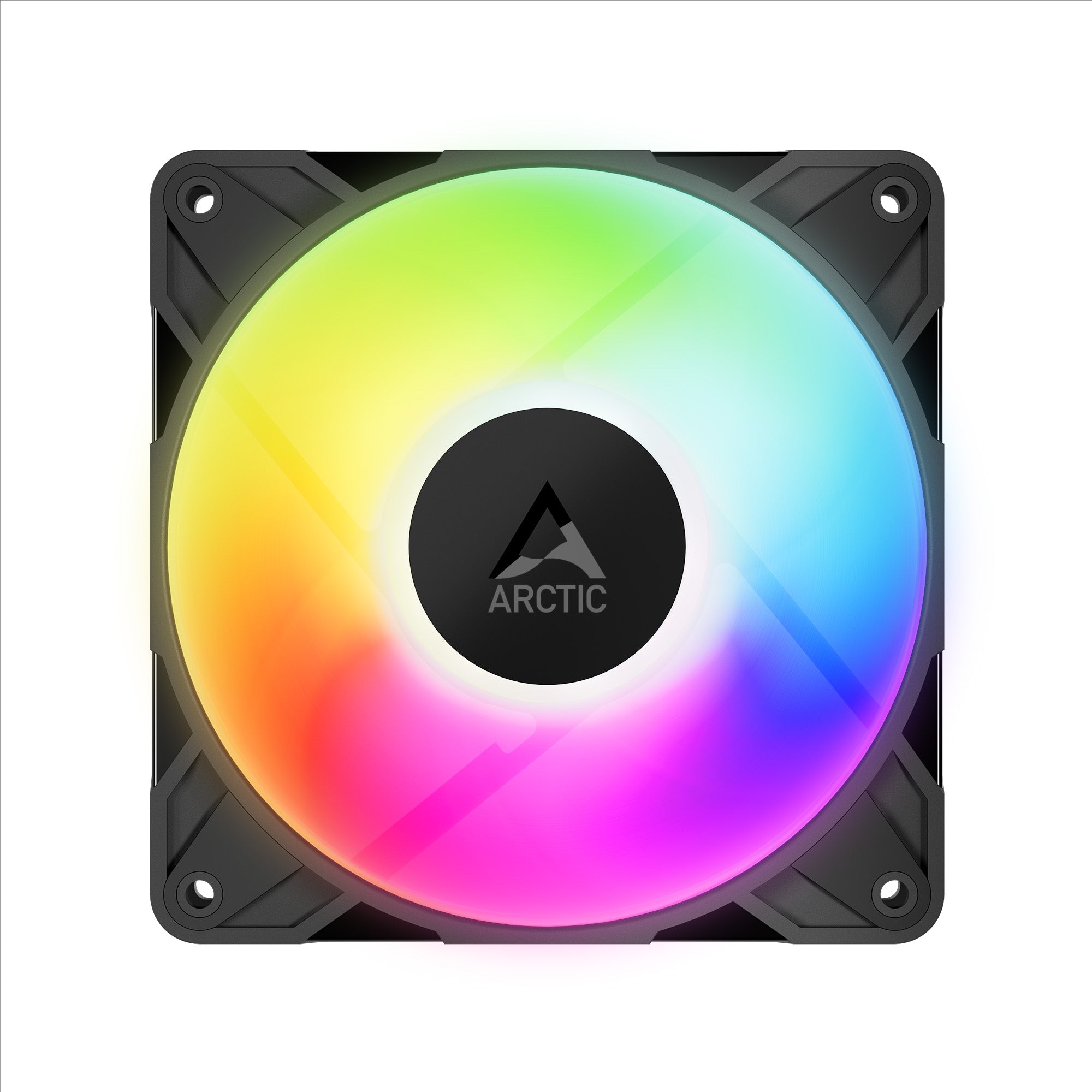Ventilator Arctic "P12 Pro A-RGB", 120mm, 600 - 3000 RPM, FDB, 77 cfm, 4-Pin A-RGB Plug + 4-Pin Socket, negru, "ACFAN00309A" - 4895265000119