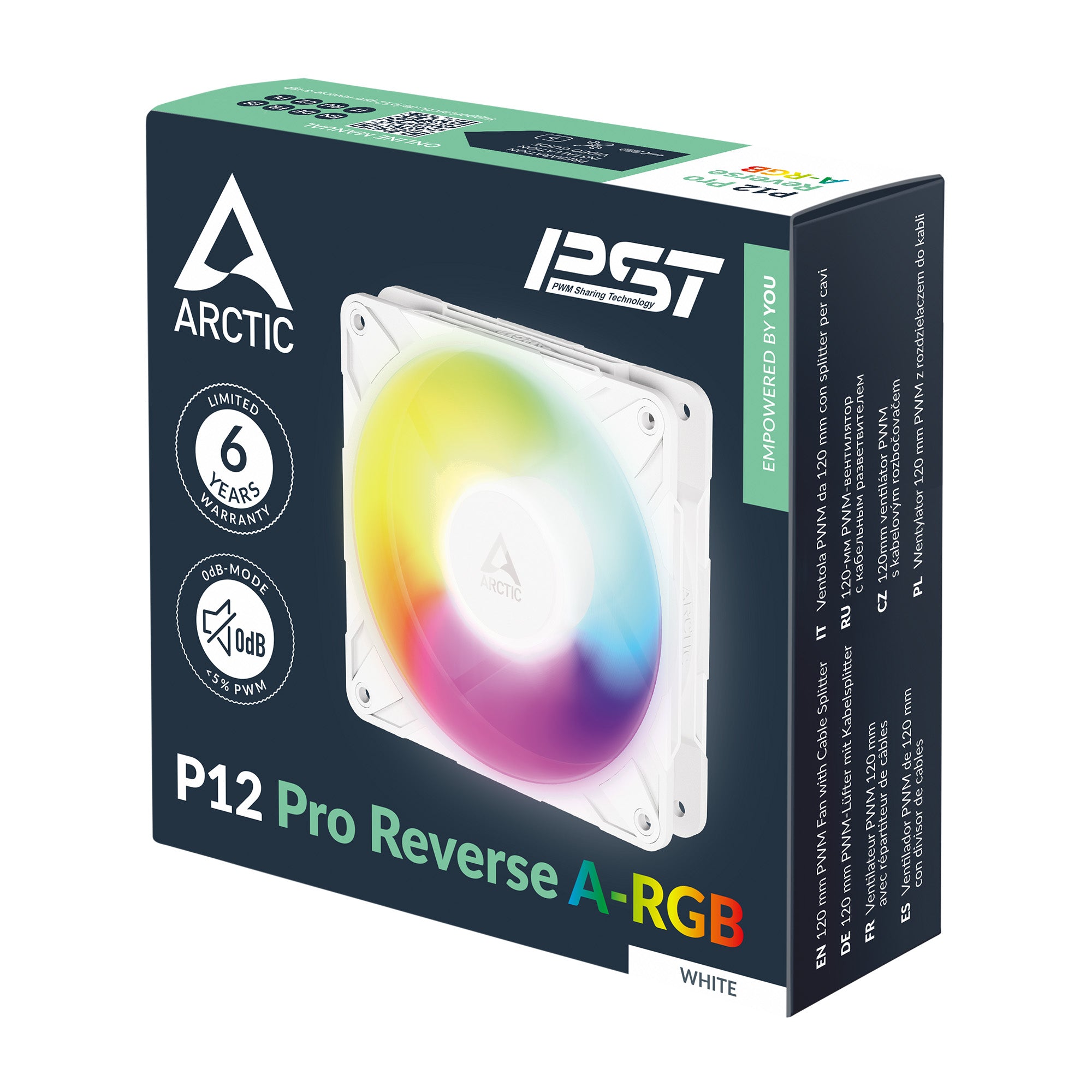Ventilator Arctic "P14 Pro Reverse A-RGB", 140mm, 400 - 2500 rpm, FDB, , , alb, "ACFAN00324A"