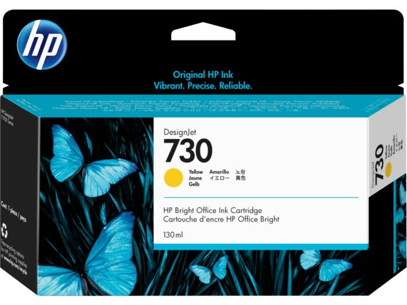 Cartus Cerneala Original HP Yellow, nr.730, pentru DesignJet T1600|T1700|T2600, 130ml, , "P2V64A"