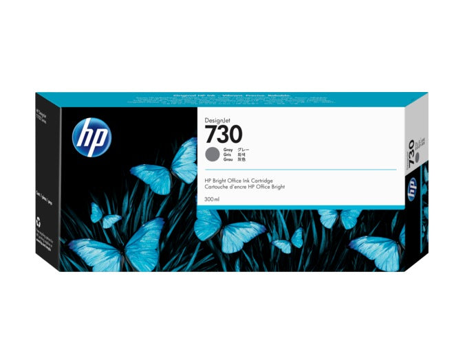 Cartuș Cerneala Original HP Grey, Nr.730, pentru Designjet T1600 |T1700 |T2600, 300ml, 