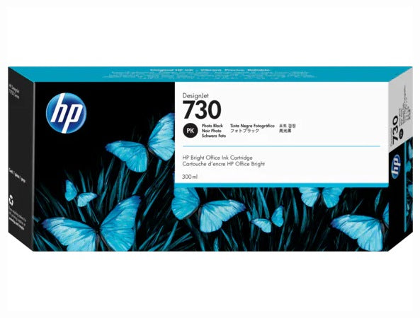 Cartus Cerneala Original HP Photo Black, nr.730, pentru Designjet T1600|Designjet T1700|Designjet T2600, 300ml, , "P2V73A"