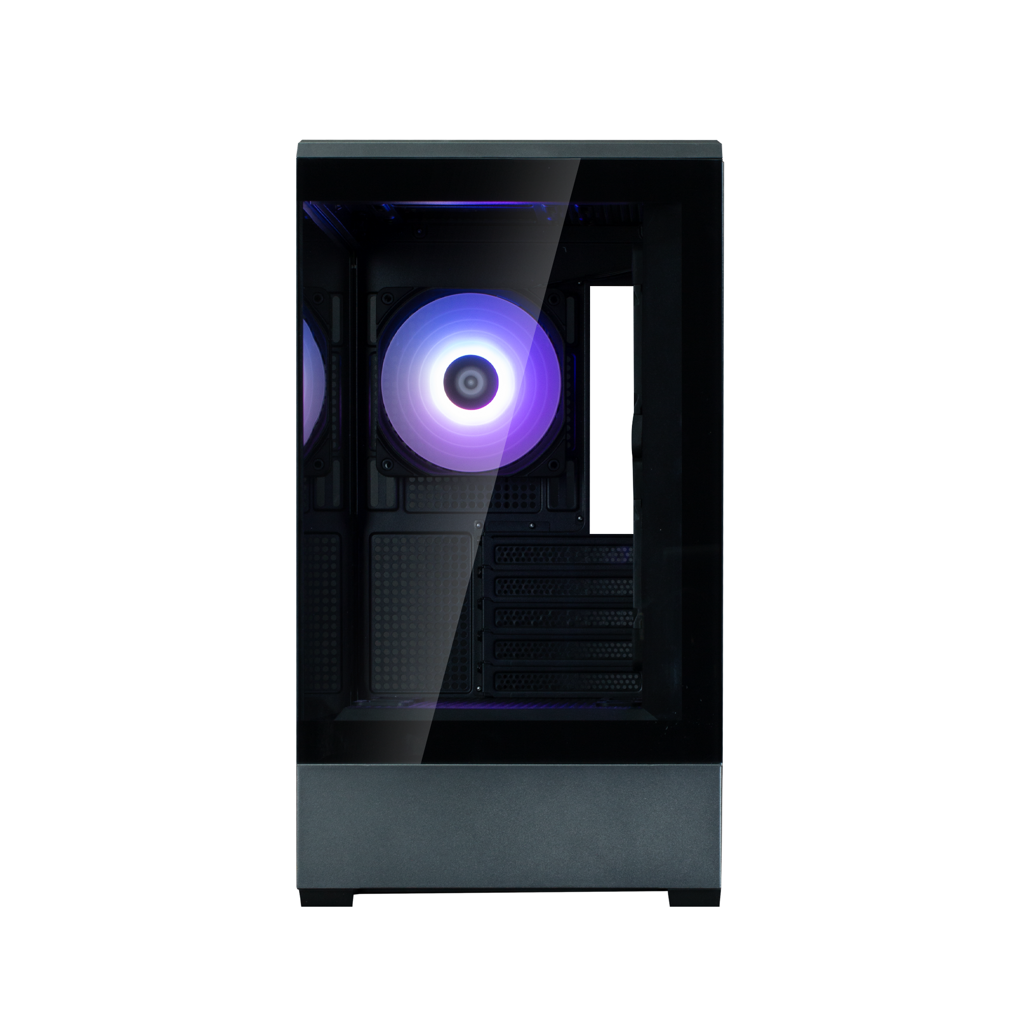 CARCASA Zalman "P30 v2", mini tower, gaming, fara sursa, suporta 9xfan, 3xfan inclus, PSU shroud, USB Type-C x 1, USB 3.1 gen1 x 1, audio+mic, 5 sloturi expansiune, negru, "P30 Black V2"