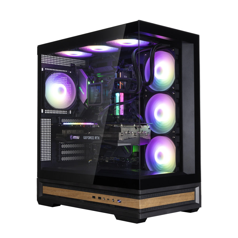 CARCASA Zalman "P40 NAMU", middle tower, gaming, fara sursa, suporta 10xfan, 4xfan inclus, PSU shroud, afisaj electronic, USB Type-C x 1, USB 3.1 gen1 x 2, audio+mic, 7 sloturi expansiune, negru, "P40 NAMU Black"