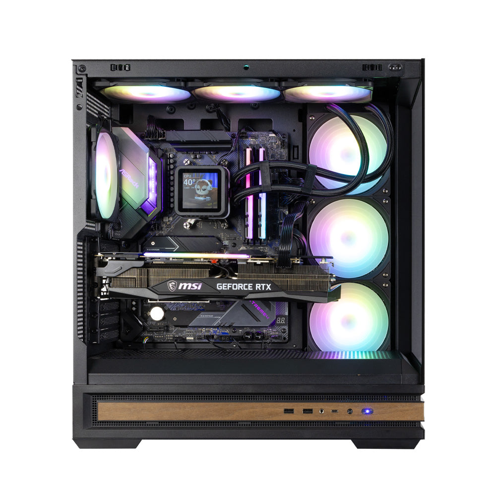 CARCASA Zalman "P40 NAMU", middle tower, gaming, fara sursa, suporta 10xfan, 4xfan inclus, PSU shroud, afisaj electronic, USB Type-C x 1, USB 3.1 gen1 x 2, audio+mic, 7 sloturi expansiune, negru, "P40 NAMU Black"