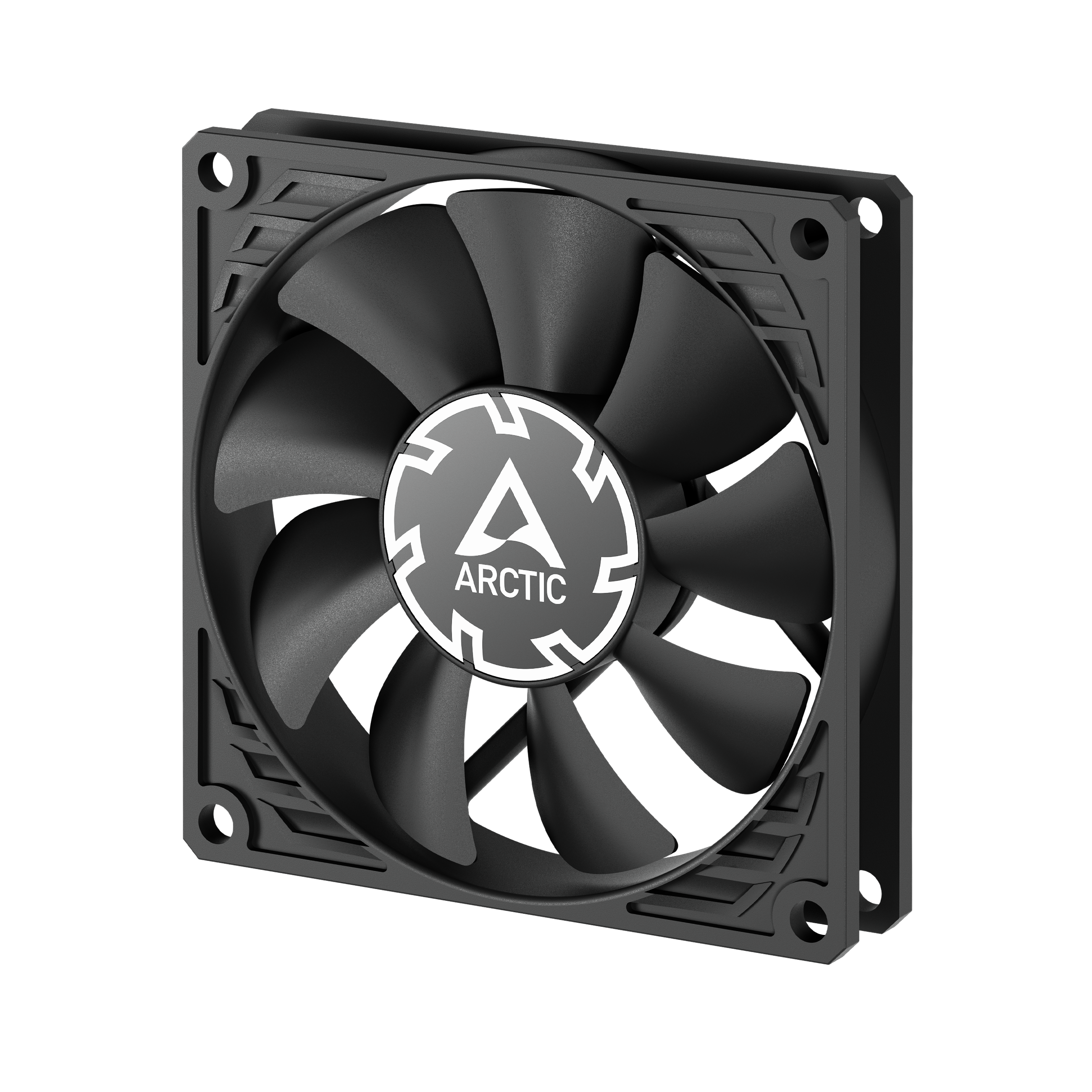 Ventilator Arctic "P8 Slim PWM", 80mm, 300-3000 RPM, FDB, 22.5 cfm, 4pin conector + 4 pin socket, negru, "ACFAN00295A" - 4895213704199