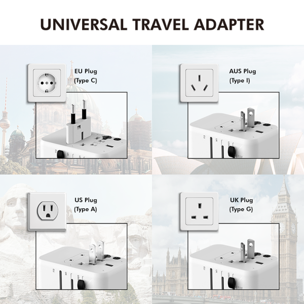 ALIMENTATOR retea 220V LOGILINK, universal, 1 x USB-C, 2 x USB-A, maxim 12V/1.67A, PD 20W, suport OCP/OVP/OHP/SCP, compatibil EU/AUS/US/UK, alb, "PA0356"