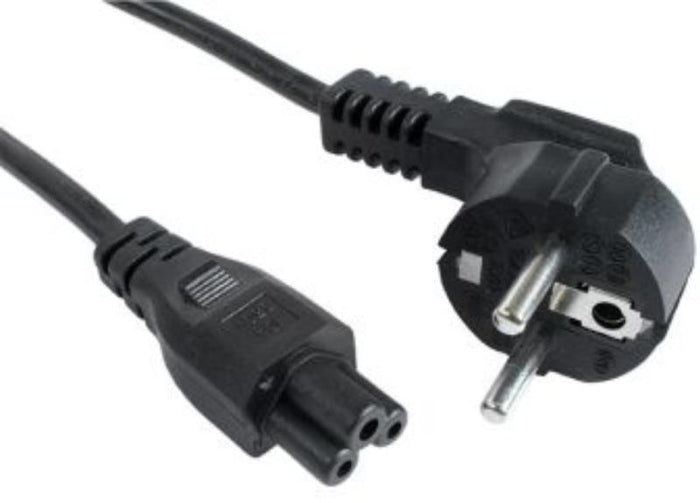 Cablu alimentare Gembird notebook 1m, intrare Shucko, iesire C5, 16A, certificare VDE, bulk, black, "PC-186-ML12-1M" –