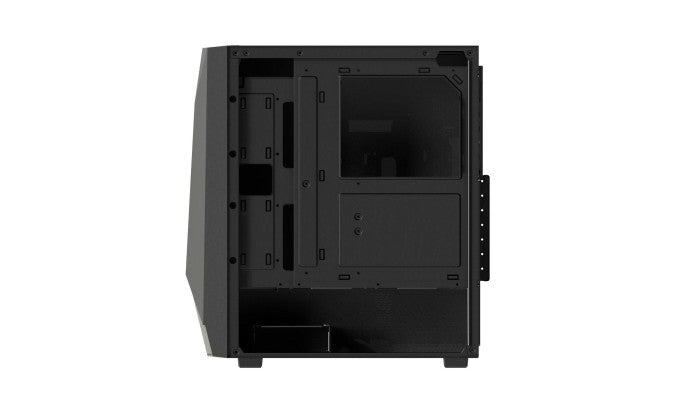 CARCASA FORTRON Middle Tower, ATX, "CMT195A", fara sursa, USB 3.0 x 2, USB 2.0 x 1, RGB light bar, 120mm x 4 fan, HD-audio, negru, "POC0000213"