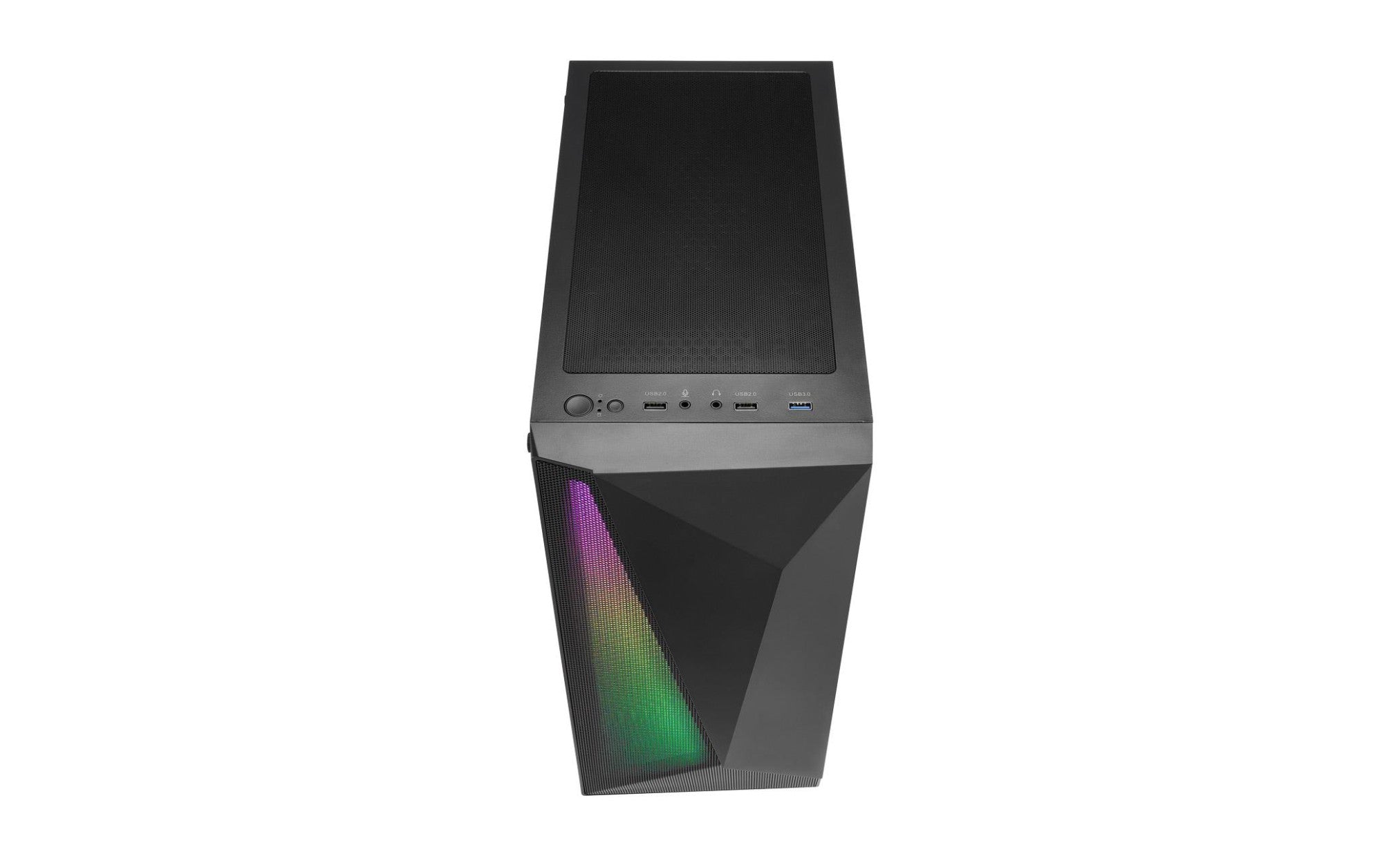 CARCASA FORTRON Middle Tower, ATX, "CMT195A", fara sursa, USB 3.0 x 2, USB 2.0 x 1, RGB light bar, 120mm x 4 fan, HD-audio, negru, "POC0000213"