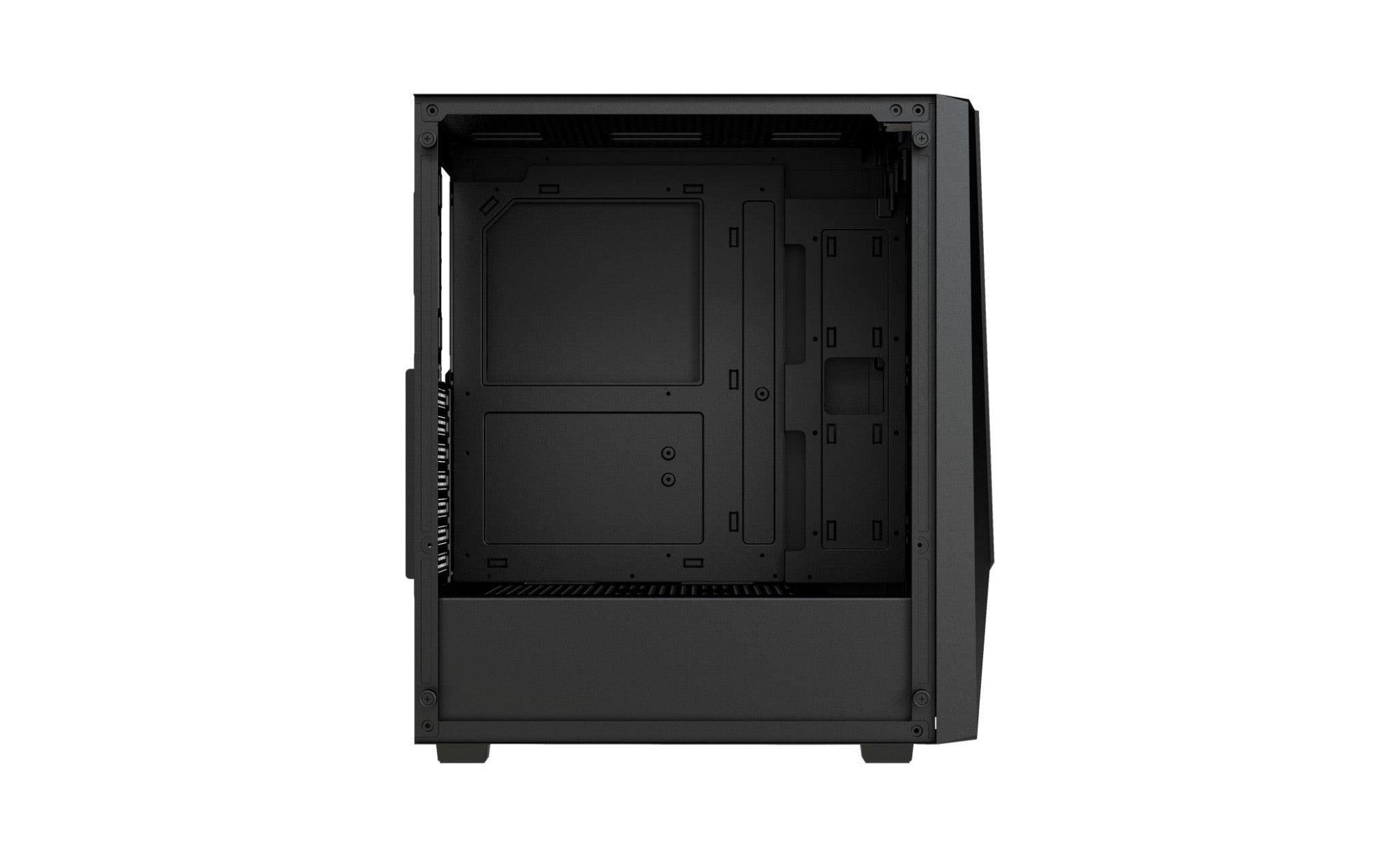 CARCASA FORTRON Middle Tower, ATX, "CMT195A", fara sursa, USB 3.0 x 2, USB 2.0 x 1, RGB light bar, 120mm x 4 fan, HD-audio, negru, "POC0000213"