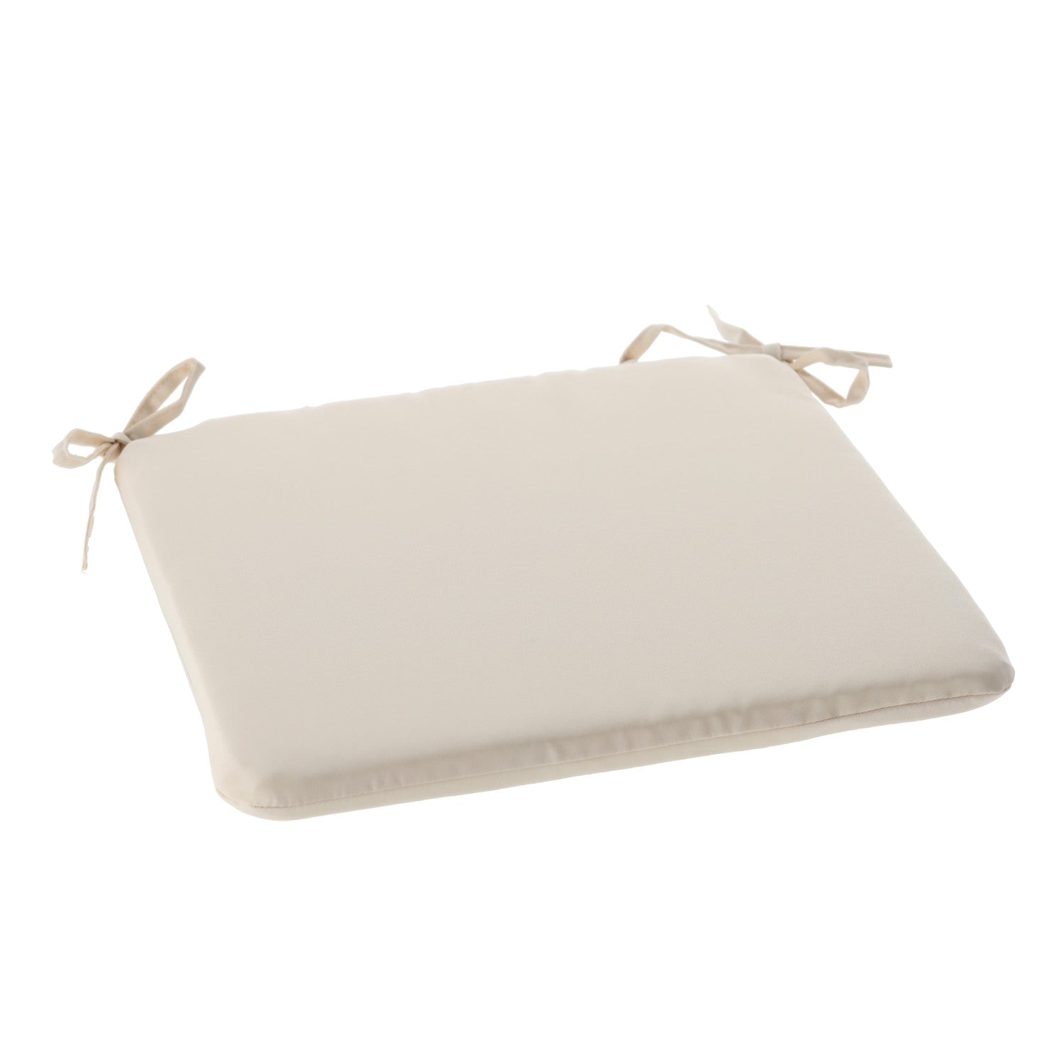 Perna scaun 40x40x3 cm, poliester impermeabil, cu fermoar si prindere, bej