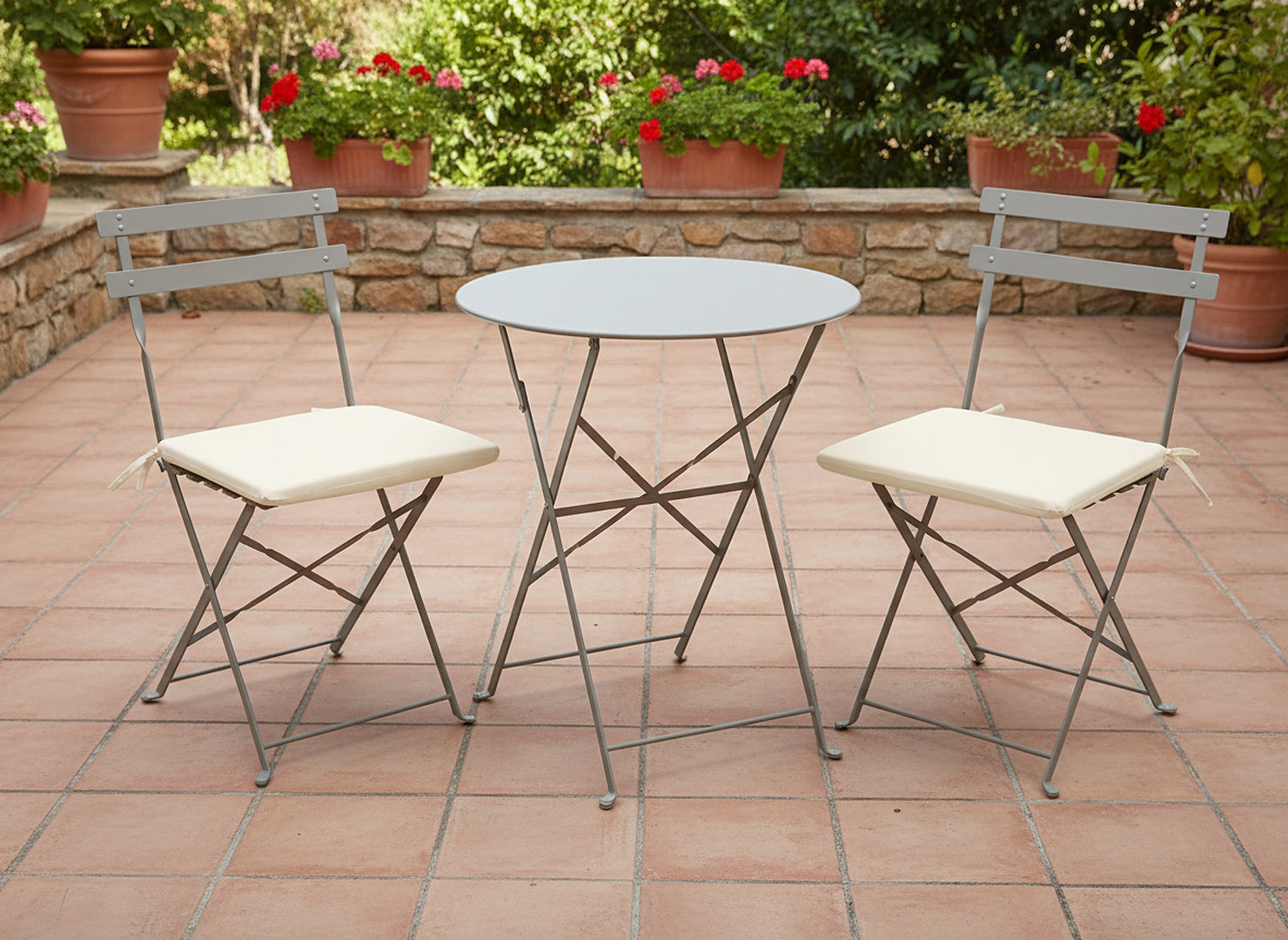 Perna scaun 40x40x3 cm, poliester impermeabil, cu fermoar si prindere, bej