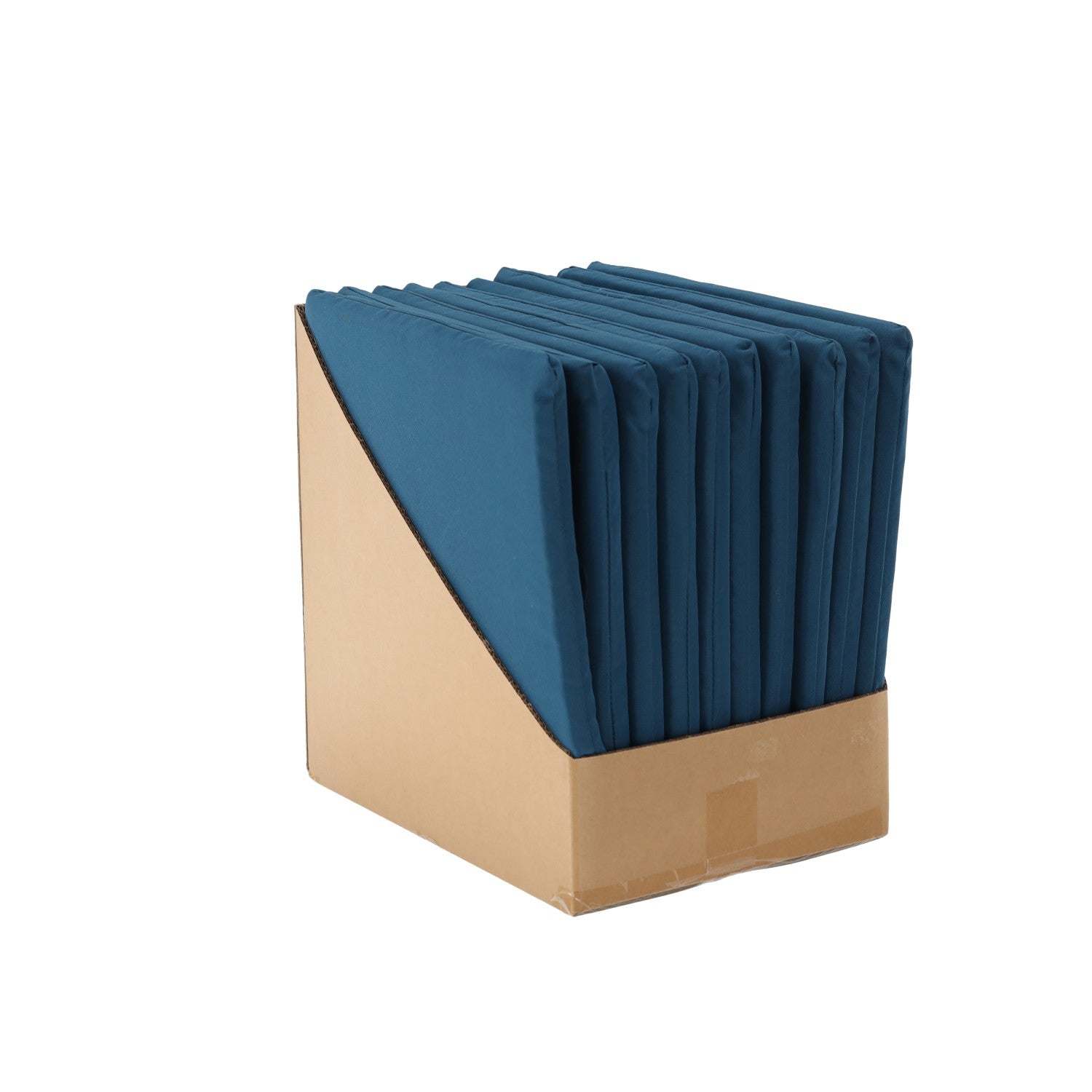 Perna scaun 40x40x3 cm, poliester impermeabil, cu fermoar si prindere, albastra