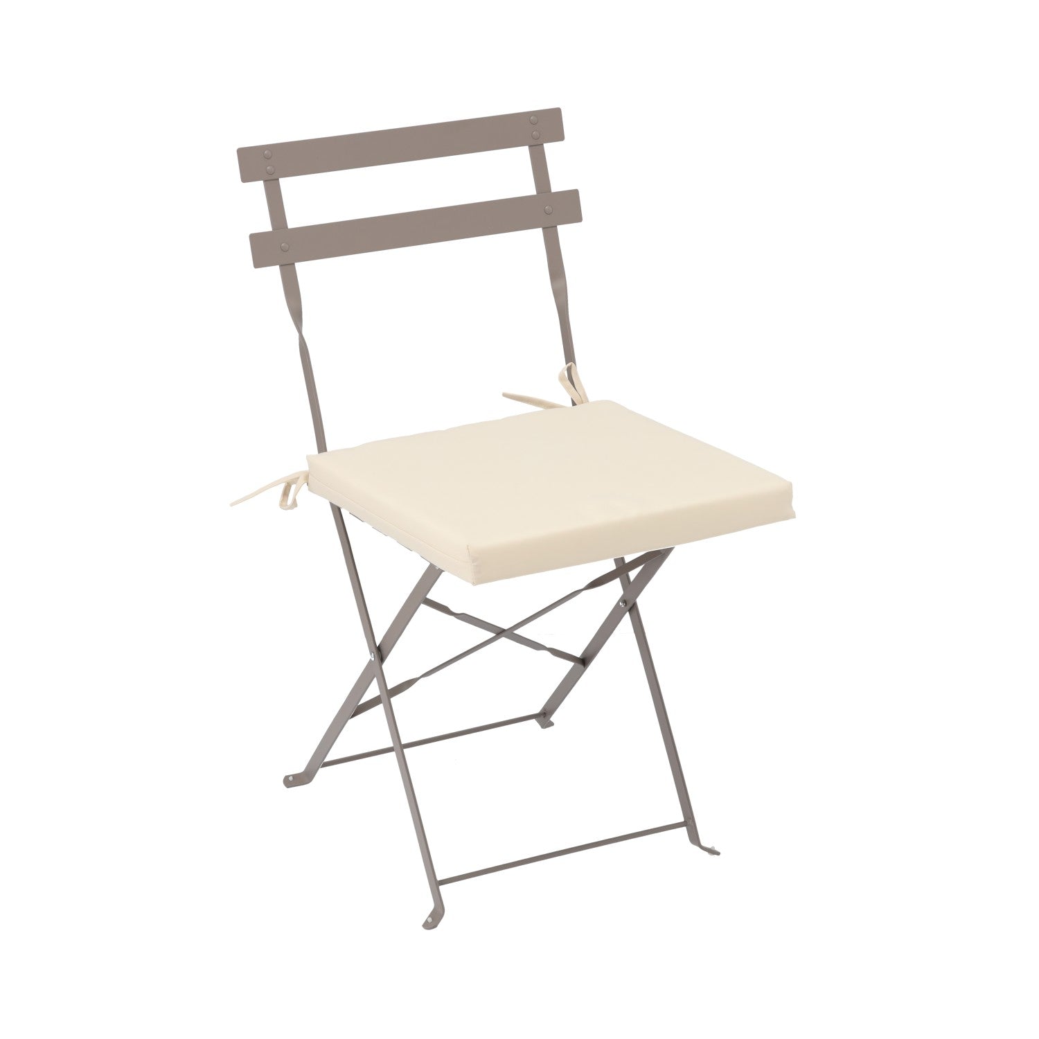 Perna scaun 40x40x5 cm, poliester impermeabil, cu fermoar si prindere, bej