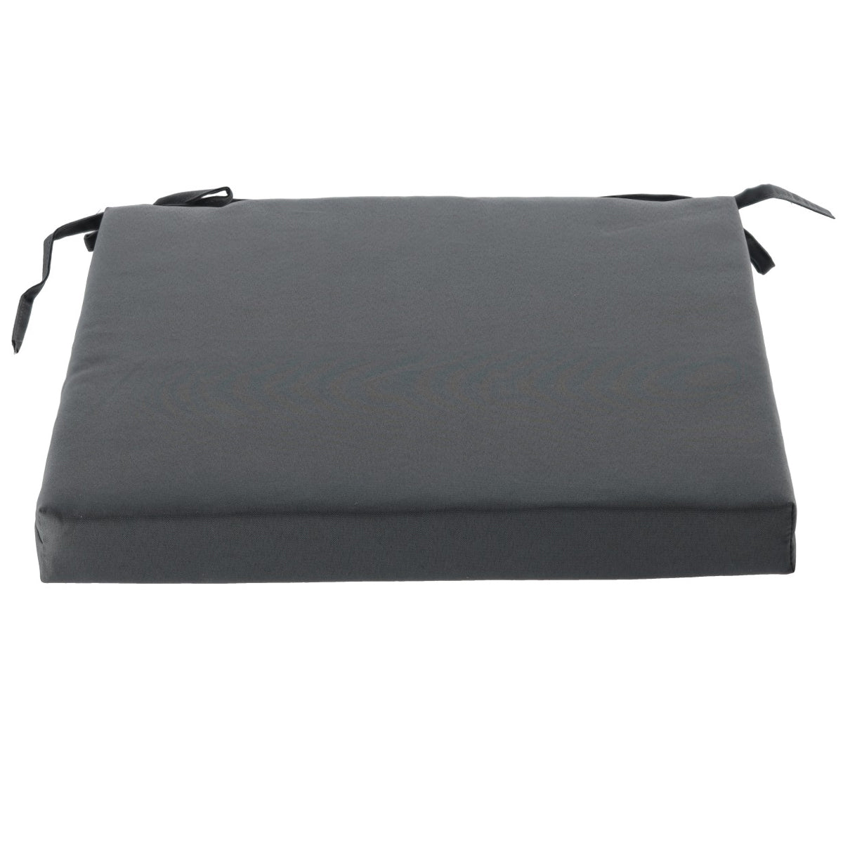 Perna scaun 40x40x5 cm, poliester impermeabil, cu fermoar si prindere, gri inchis