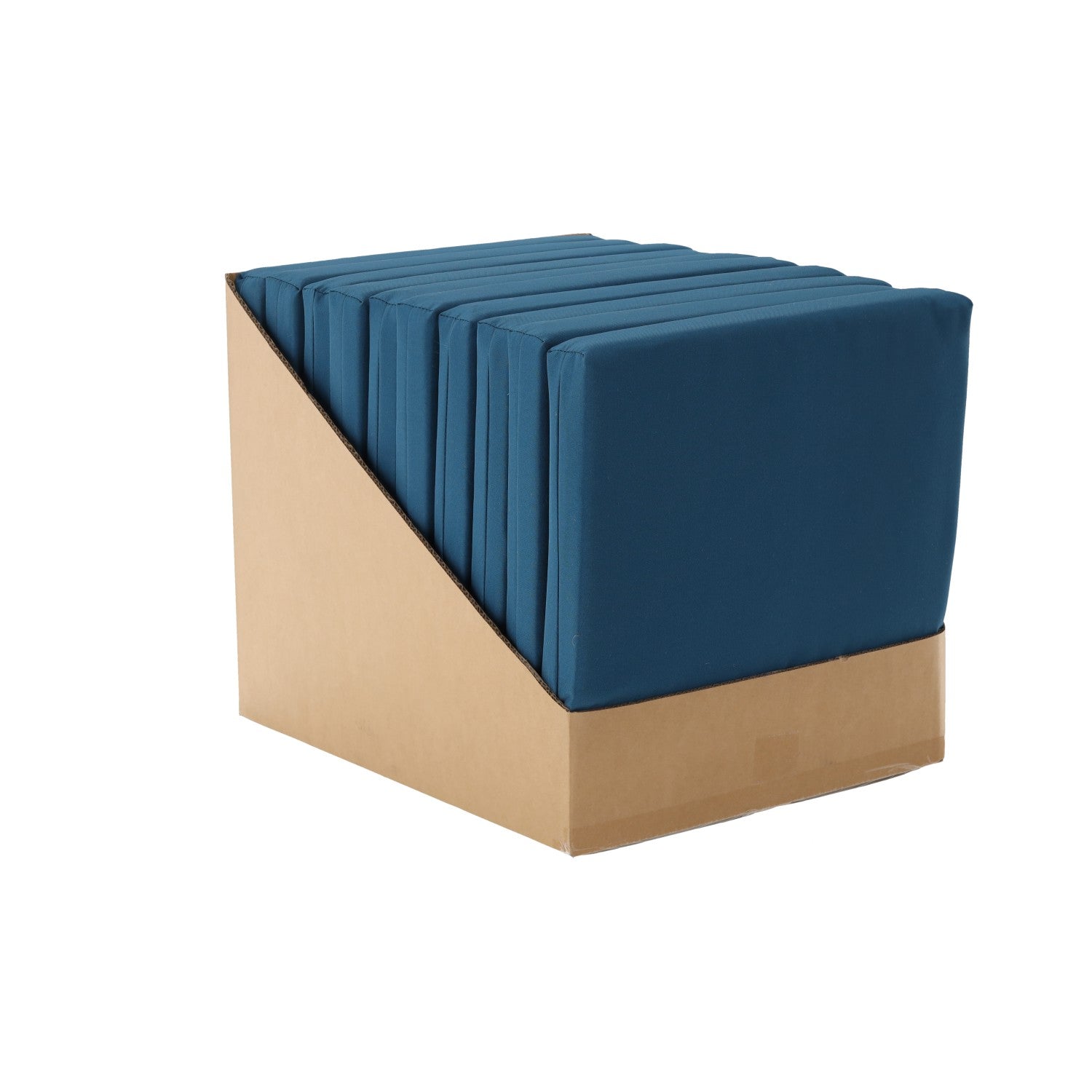 Perna scaun 40x40x5 cm, poliester impermeabil, cu fermoar si prindere, albastra