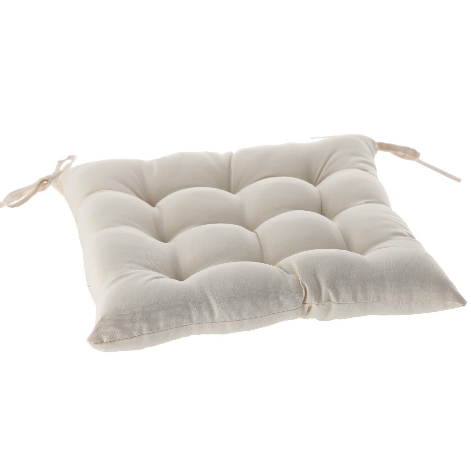 Perna scaun 40x40x6 cm, matlasata, poliester impermeabil, cu prindere, bej