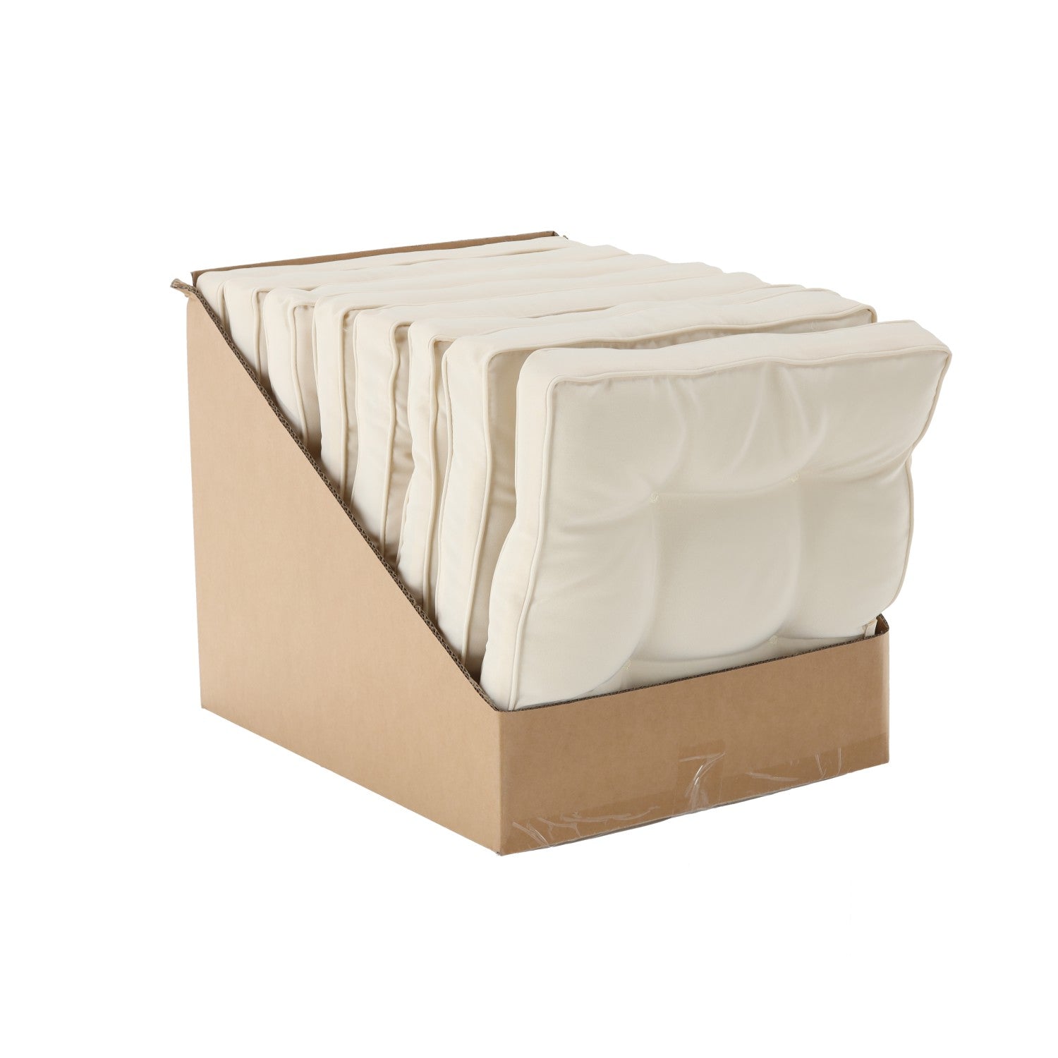 Perna scaun 40x40x6 cm, colturi drepte, poliester impermeabil, cu prindere, bej