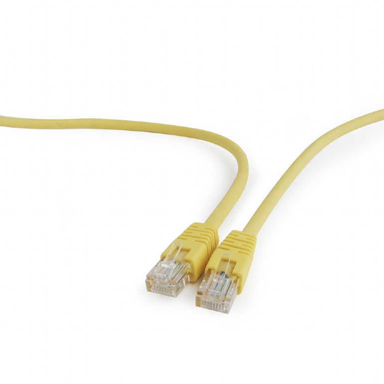 PATCH CORD UTP Gembird Cat5e, cupru-aluminiu, 0.25 m, galben, AWG26, 