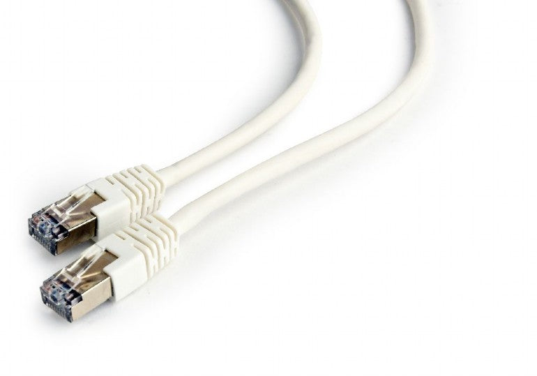 PATCH CORD FTP GEMBIRD Cat6, cupru-aluminiu, 0.25 m, alb, AWG26, ecranat "PP6-0.25M/W"