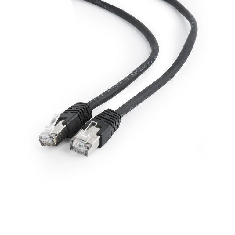 PATCH CORD FTP GEMBIRD Cat6, cupru-aluminiu, 0.5 m, negru, AWG26, ecranat "PP6-0.5M/BK"