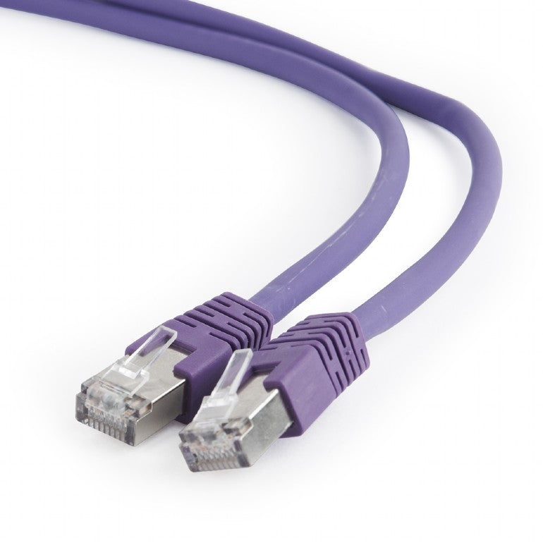 PATCH CORD S/FTP GEMBIRD Cat6a, LSZH, cupru, 5 m, violet, AWG27, dublu ecranat "PP6A-LSZHCU-V-5M"