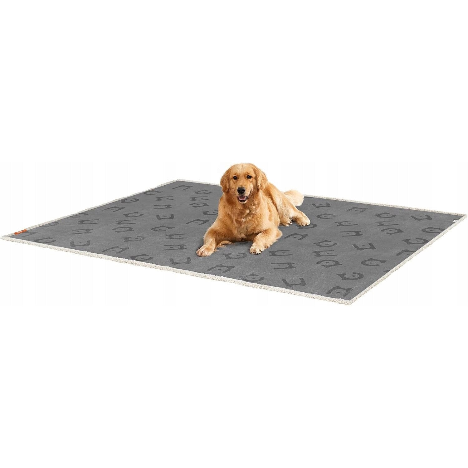 FEANDREA Patura impermeabila XXL pentru caini, fleece si flanel, fata dubla, 203x152 cm, gri