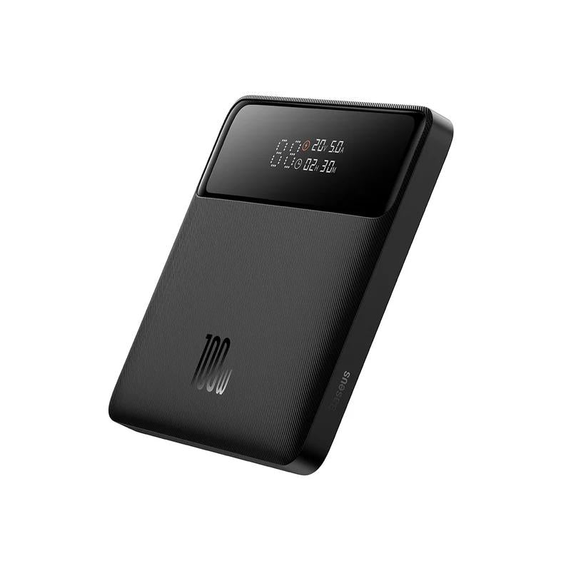POWER BANK Baseus Blade, 20000mAh, PD 100W, ultra thin, 2 x USB; 2 x USB Type-C, display digital pt. status baterie, total 5A, negru, "PPBL000301" - 6932172628031
