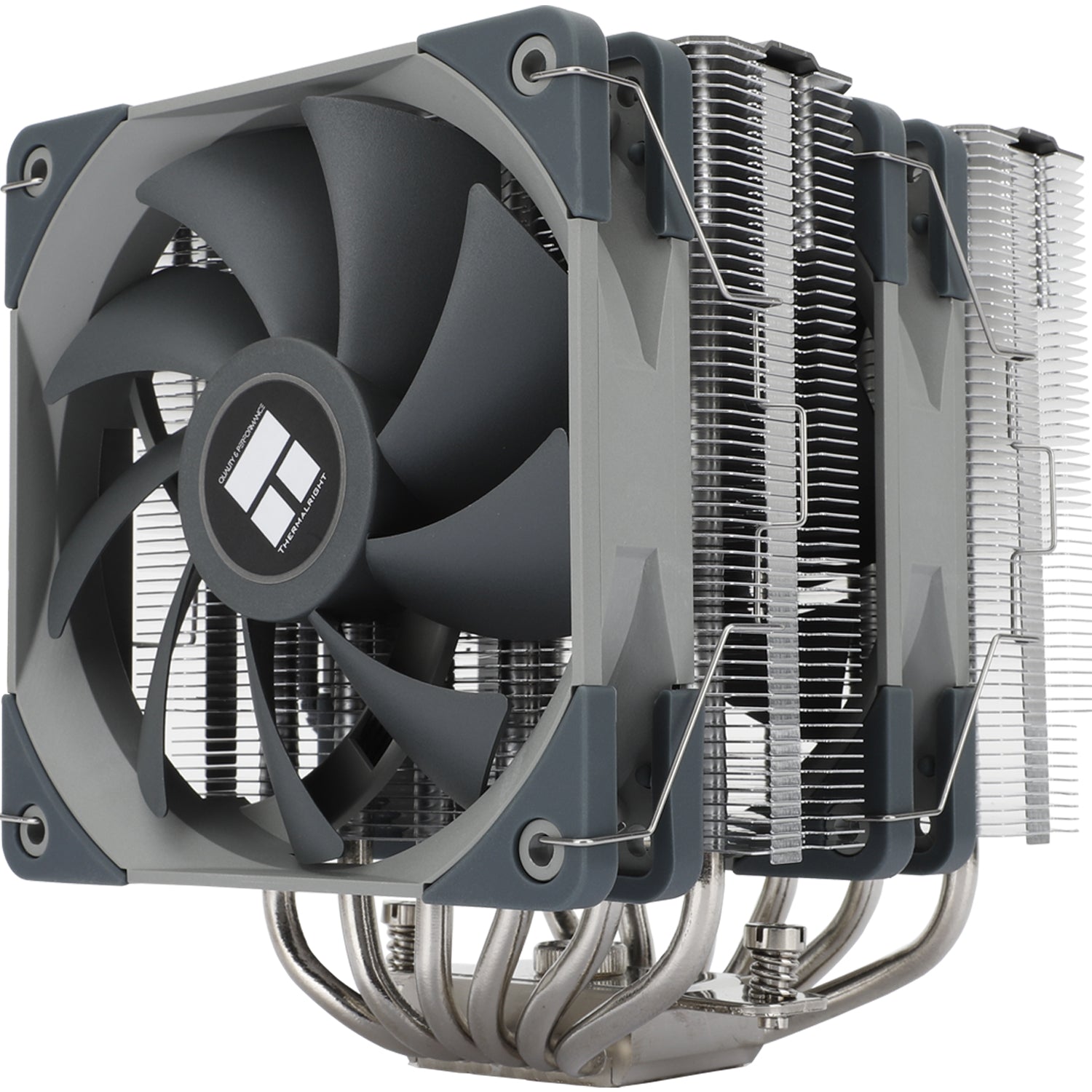 COOLER Thermalright "Peerless Assassin 120" skt. Intel si AMD, racire cu aer, dual tower, vent. 2x120mm, 1550 rpm, 6 heatpipes, inaltime 157mm, fara LED, gri,"Peerless Assassin 120"