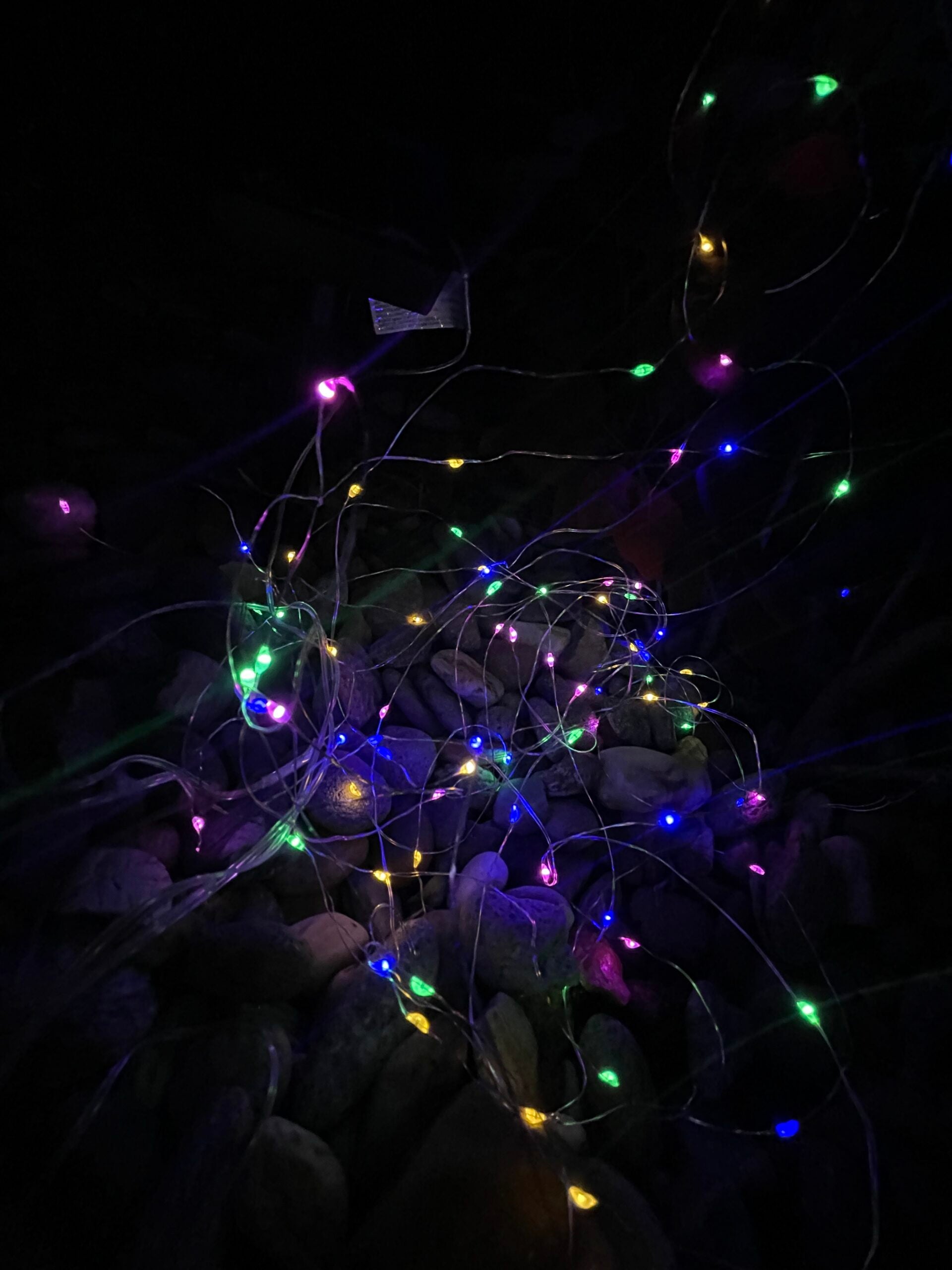 Ghirlanda luminoasa liniara, 100 LED-uri, 990cm, incarcare solara, multicolor
